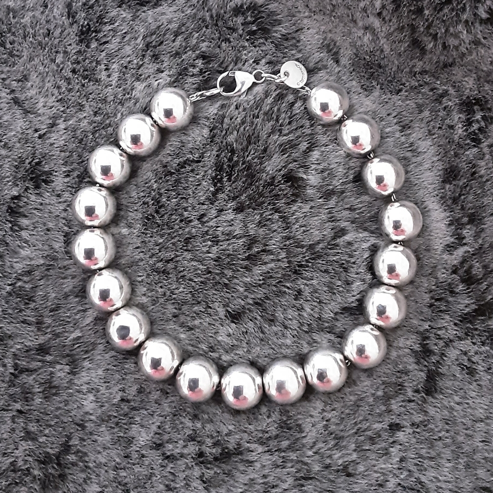 AUTHENTIC TIFFANY & CO 925 STERLING SILVER BRACELET HARDWEAR 10MM